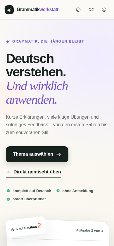 Grammatikwerkstatt app screenshot